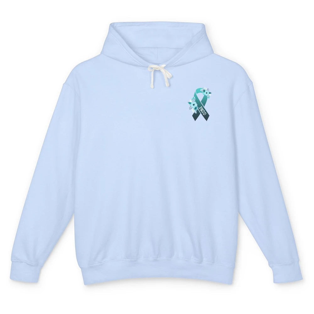 Premenstrual Dysphoric Disorder PMDD Awareness Ribbon Unisex Lightweight Hoodie