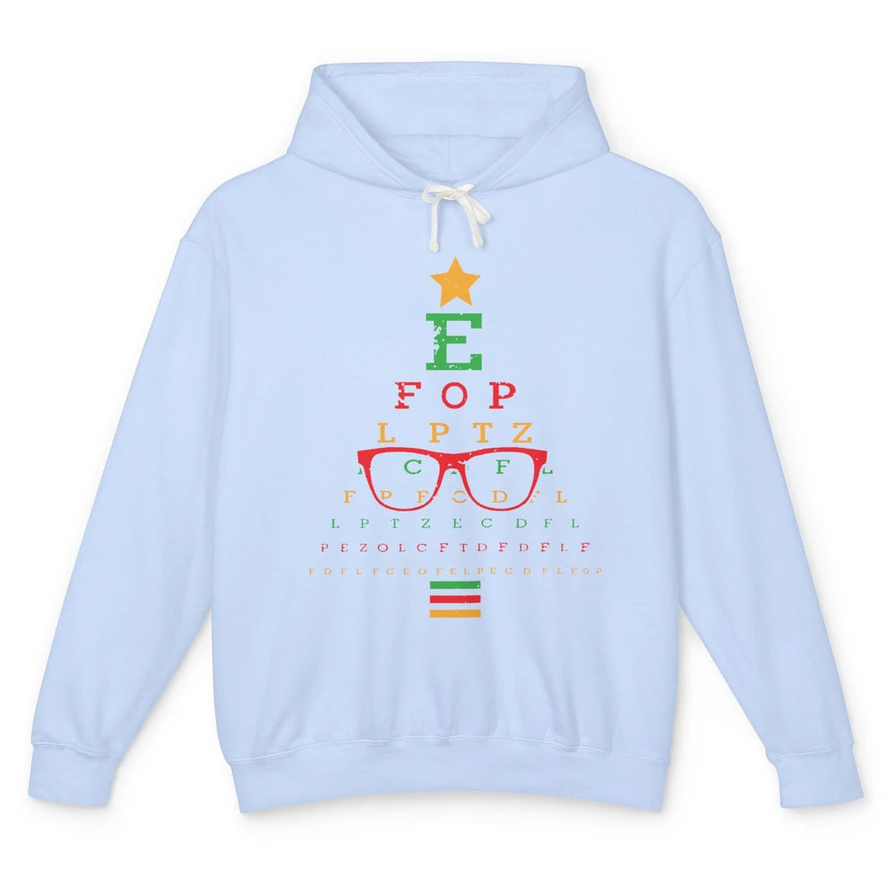 Optometrist Christmas Tree Optometry Symbols Optician Gift Unisex Lightweight Hoodie