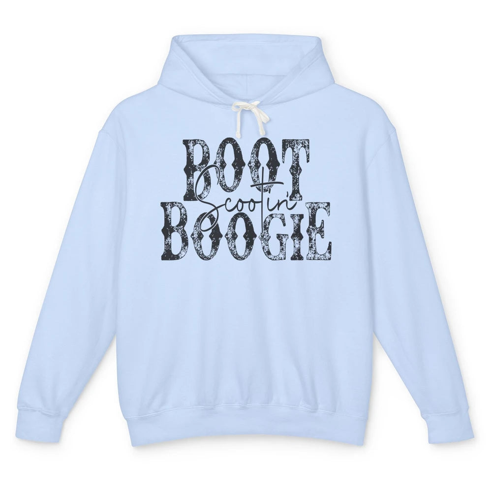 Retro Cowboy Boot Scooting Boogie Western Country Cowgirl Unisex Lightweight Hoodie