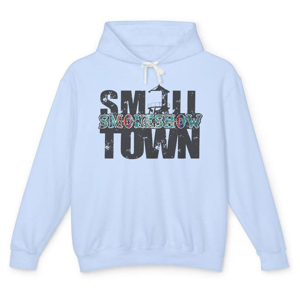 Retro Farm Barn Small Town Smokeshow Western Country Cowgirl Unisex Lightweight Hoodie