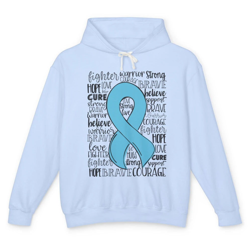 POTS Postural Orthostatic Tachycardia Ribbon Hope Love Cure Unisex Lightweight Hoodie