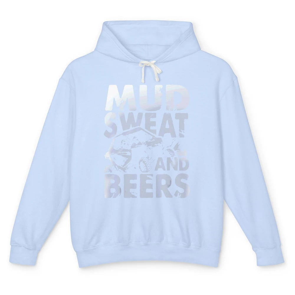 Mud Sweat And Beer Racing Rider UTV Retro ATV SXS Offroad Unisex Lightweight Hoodie