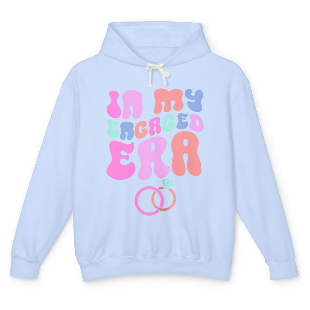 In My Engaged Era Boho Groovy Bridal Shower Party Wedding Unisex Lightweight Hoodie