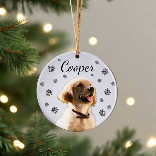 Custom Pet Portrait Ornament - Custom Dog Ornaments - Personalized Christmas Gifts