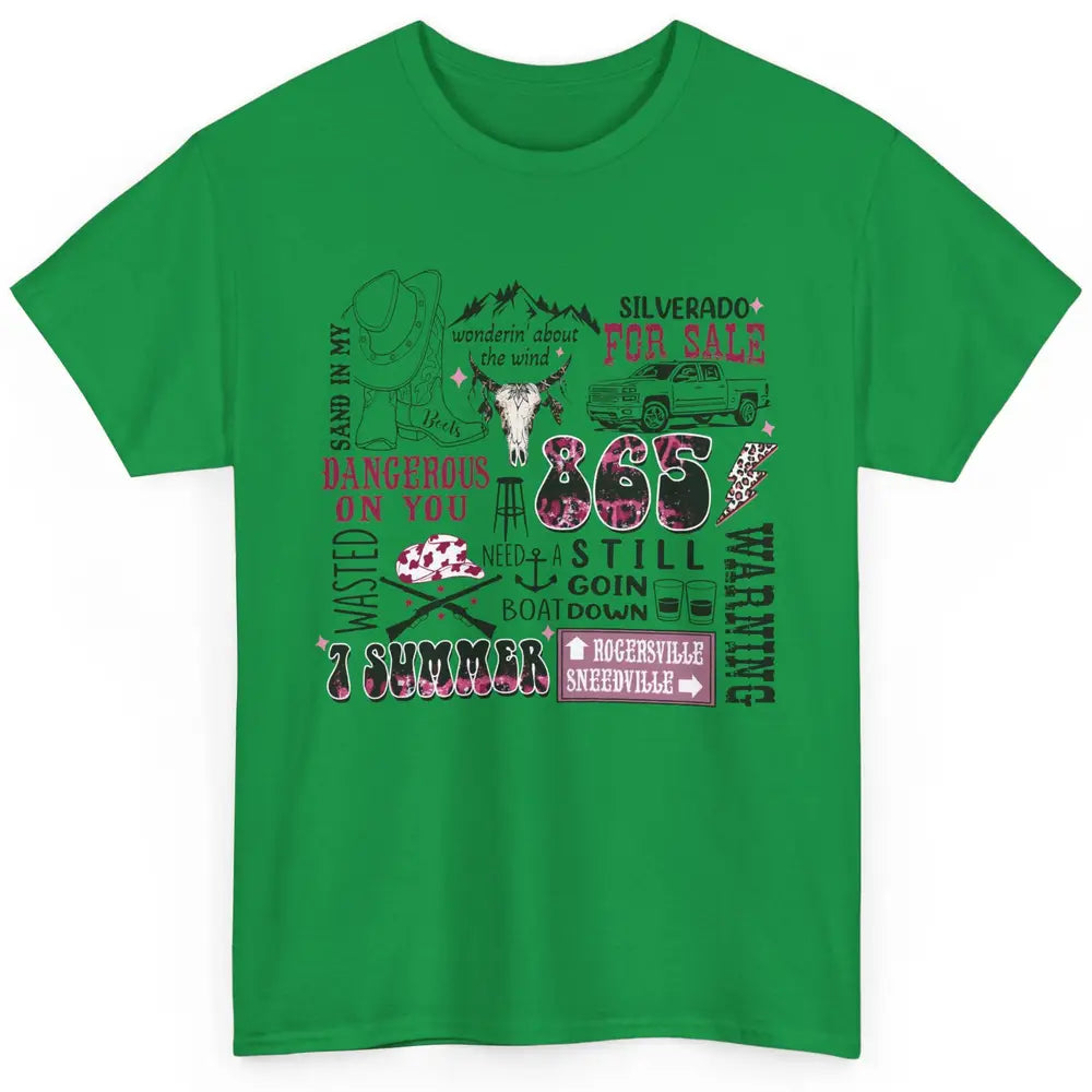 Retro Cowboy Boot Hat Sand In My Boots Western Country Music Classic Unisex T-Shirt