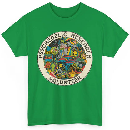 Retro Design Research Volunteer Psychedelic Mushroom Vintage Classic Unisex T-Shirt