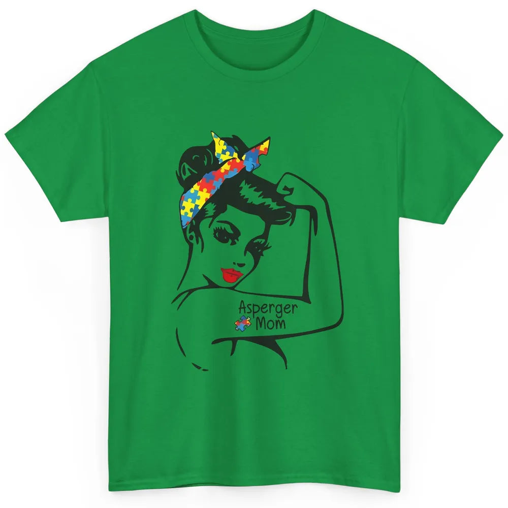 Proud Asperger Autism Mom Strong Woman Autism Awareness Classic Unisex T-Shirt
