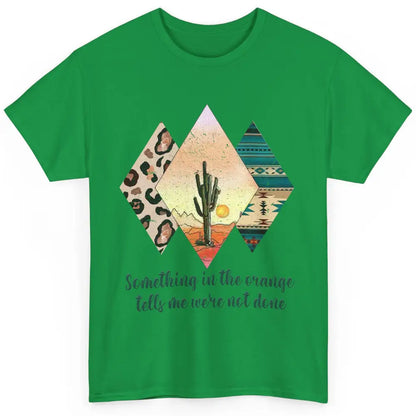 Retro Leopard Something In The Orange Desert Cactus Western Classic Unisex T-Shirt
