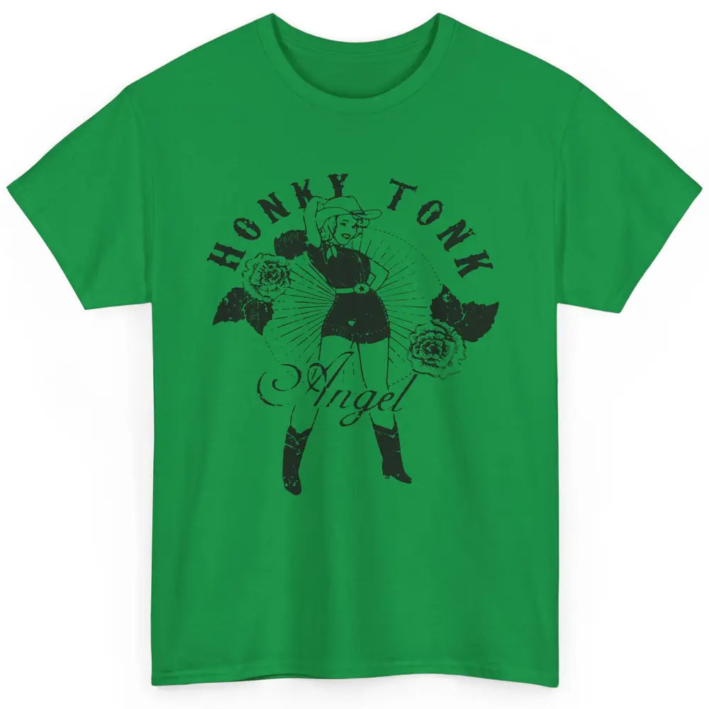 Retro Cowgirl Honky Tonk Angel Western Country Rodeo Mom Classic Unisex T-Shirt