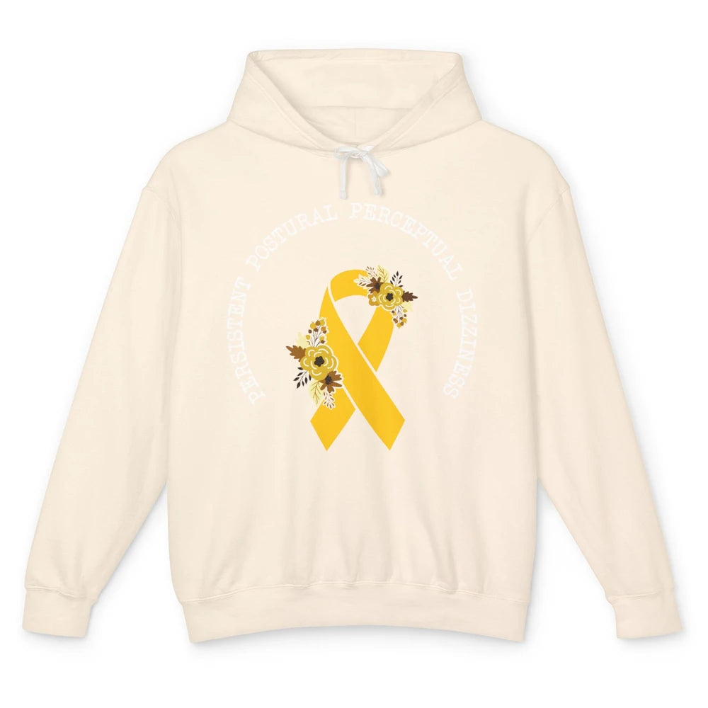 Persistent Postural-perceptual Dizziness PPPD Yellow Ribbon Unisex Lightweight Hoodie