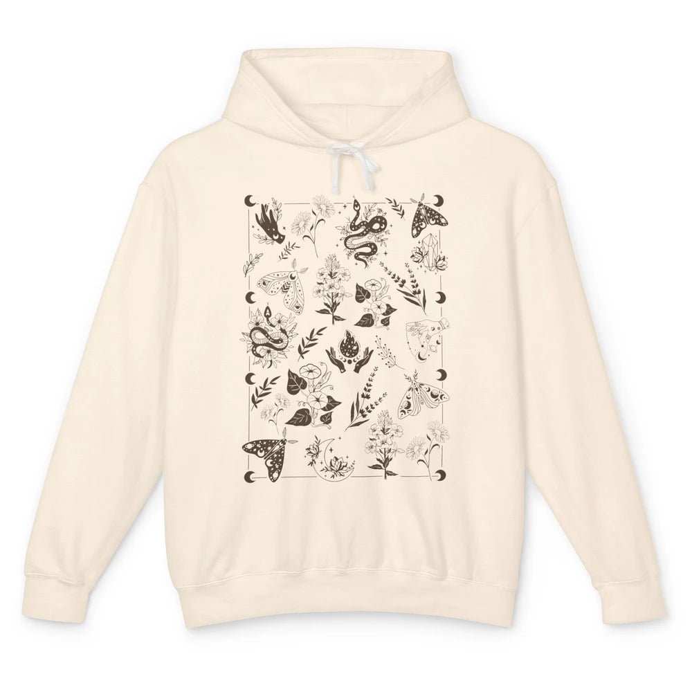 Practical Magic Witch Gardening Card Gardeners Plant Lovers Unisex Lightweight Hoodie