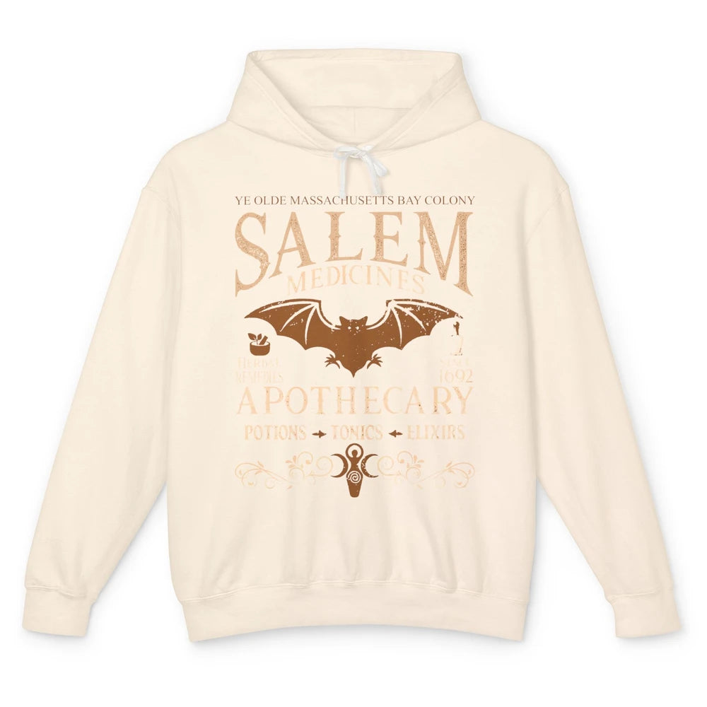 Retro Salem Apothecary Halloween Night Salem Witches 1692 Unisex Lightweight Hoodie