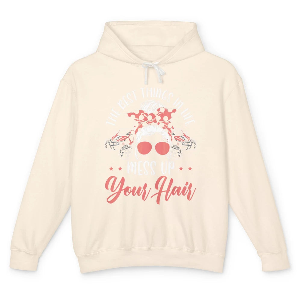 Messy Up Your Hair Women Mud Rider UTV Retro ATV SXS Offroad Unisex Lightweight Hoodie