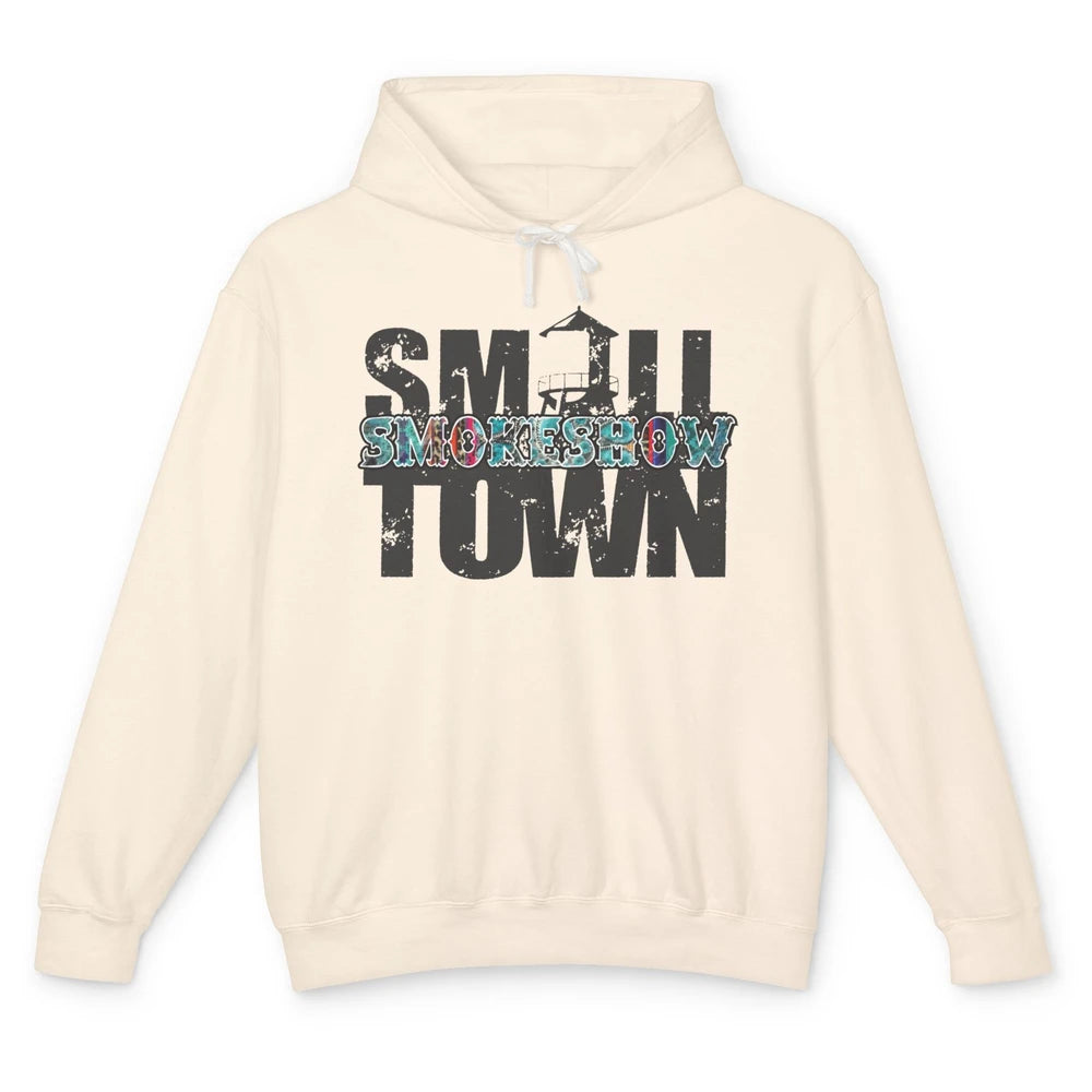 Retro Farm Barn Small Town Smokeshow Western Country Cowgirl Unisex Lightweight Hoodie