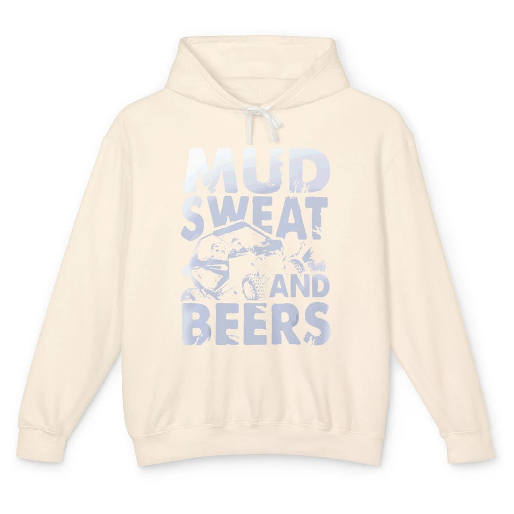 Mud Sweat And Beer Racing Rider UTV Retro ATV SXS Offroad Unisex Lightweight Hoodie