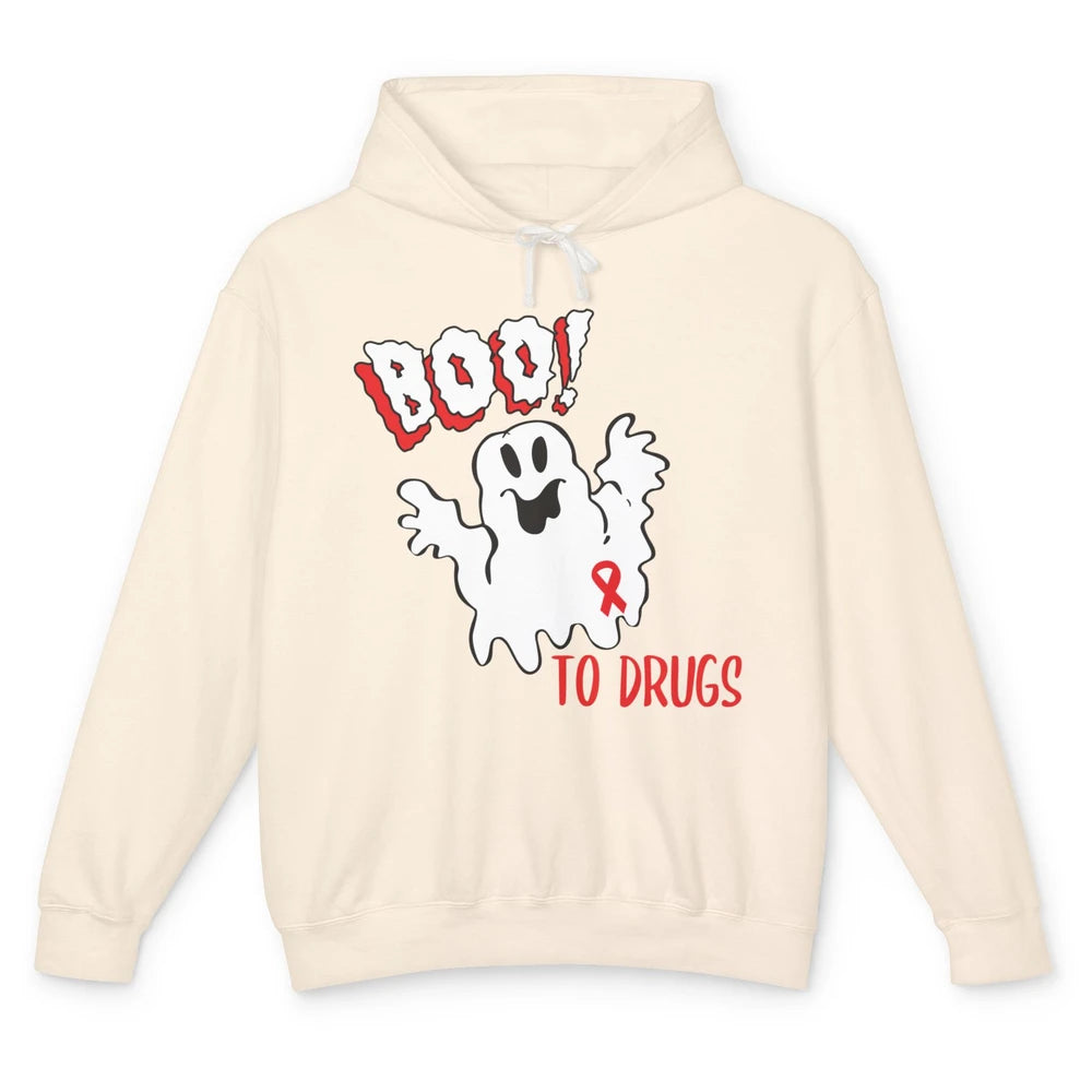 Red Ribbon Week Awareness Say No To Drugs Drug Free Unisex Lightweight Hoodie