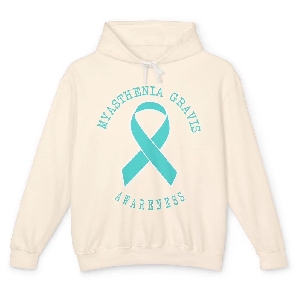 Myasthenia Gravis Awareness Ribbon Neuromuscular Disease Unisex Lightweight Hoodie