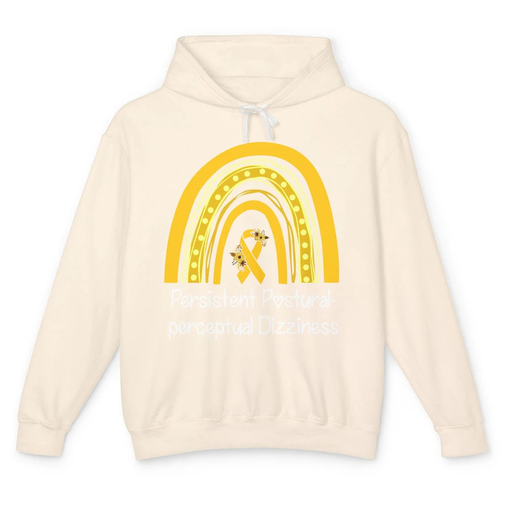 Persistent Postural-perceptual Dizziness PPPD Yellow Rainbow Unisex Lightweight Hoodie