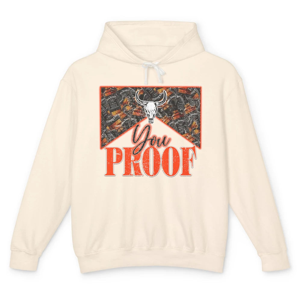 Retro I Need Something You Proof Whiskey Western Country Unisex Lightweight Hoodie