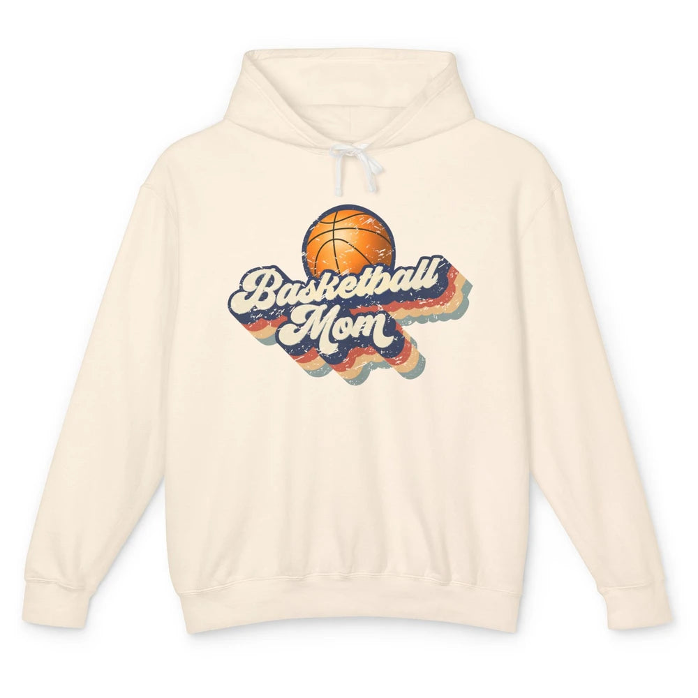Retro Basketball Mom Basketball Players Mom Mothers Day Gift Unisex Lightweight Hoodie
