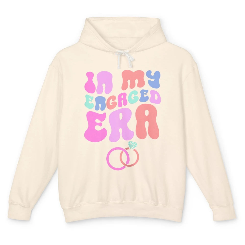 In My Engaged Era Boho Groovy Bridal Shower Party Wedding Unisex Lightweight Hoodie