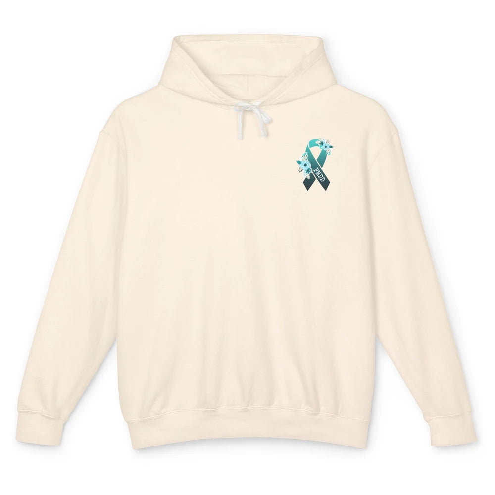 Premenstrual Dysphoric Disorder PMDD Awareness Ribbon Unisex Lightweight Hoodie