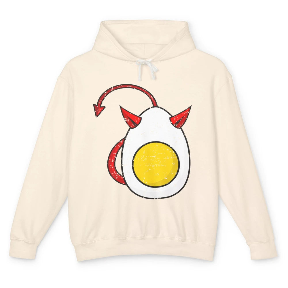 Retro Deviled Egg Funny Halloween Costume Men Women Kids Unisex Lightweight Hoodie