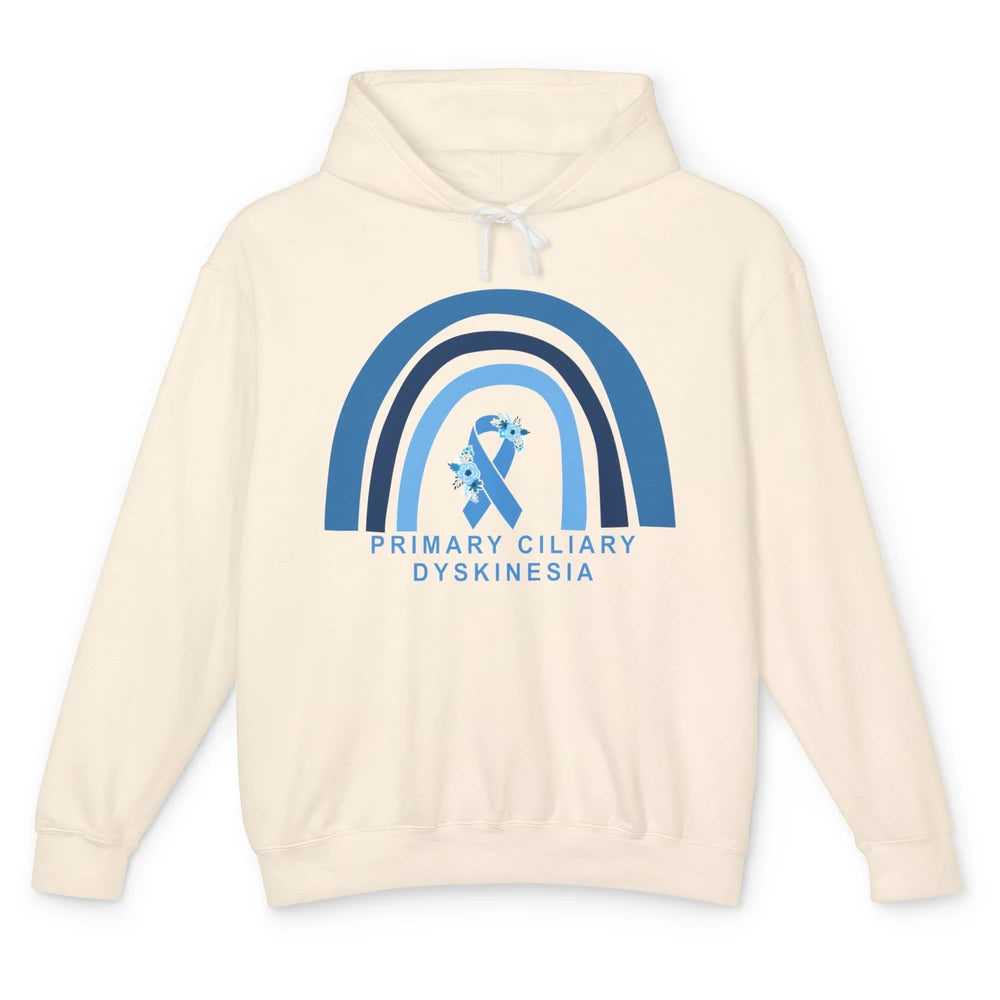 Primary Ciliary Dyskinesia Blue Rainbow Respiratory Diseases Unisex Lightweight Hoodie