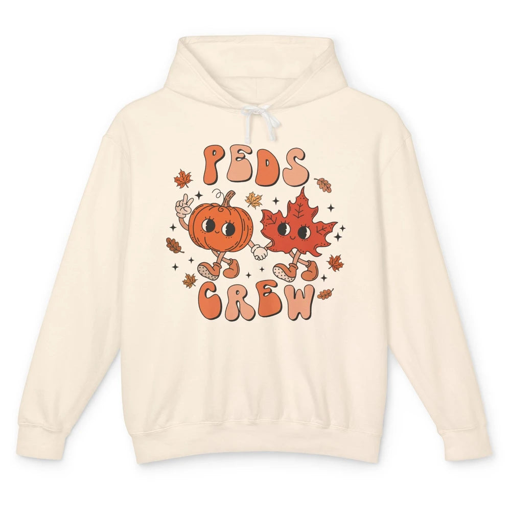 PEDS Crew Fall Pediatric Nurse Autumn Thanksgiving Medical Unisex Lightweight Hoodie