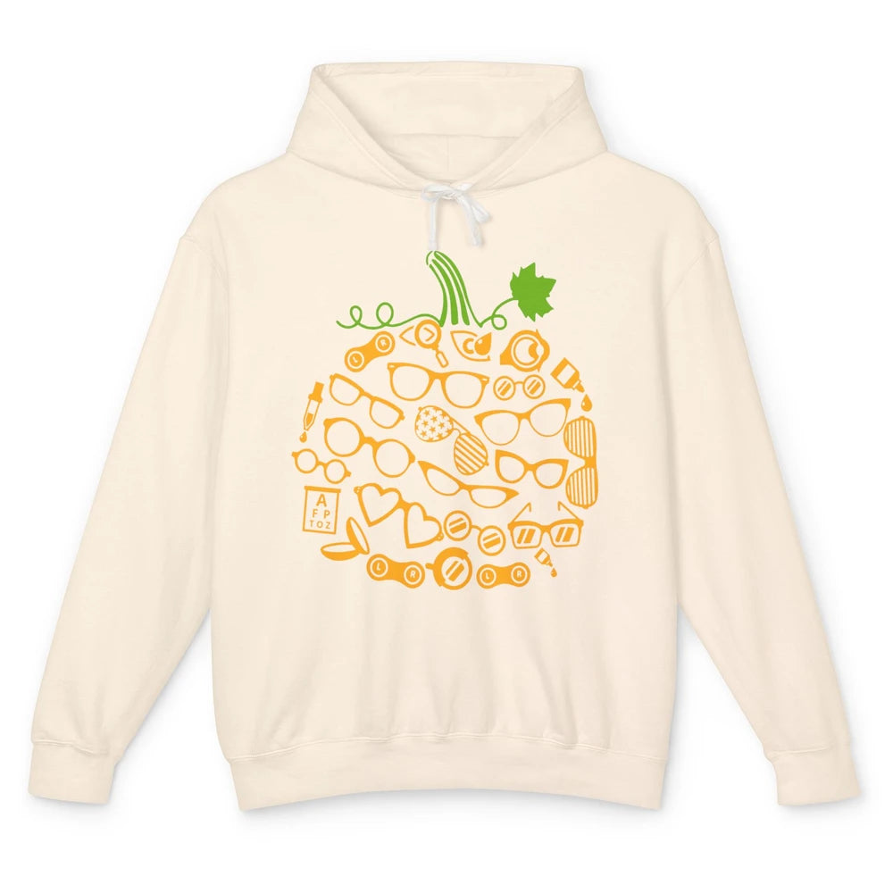 Optometry Glasses Pumpkin Halloween Optometrist Optician Unisex Lightweight Hoodie