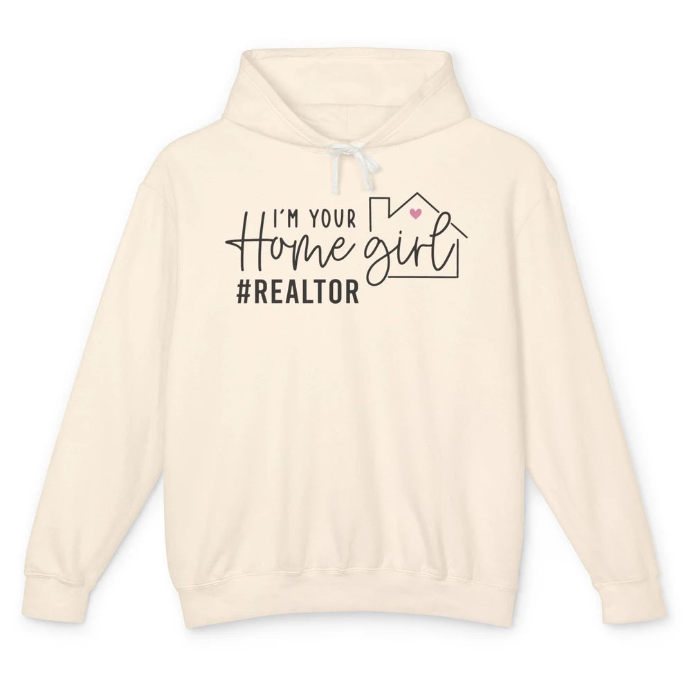 Realtor Life Home Girl Real Estate Agent Housing Investment Unisex Lightweight Hoodie