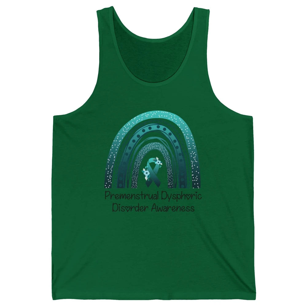 Premenstrual Dysphoric Disorder PMDD Awareness Rainbow Unisex Jersey Tank
