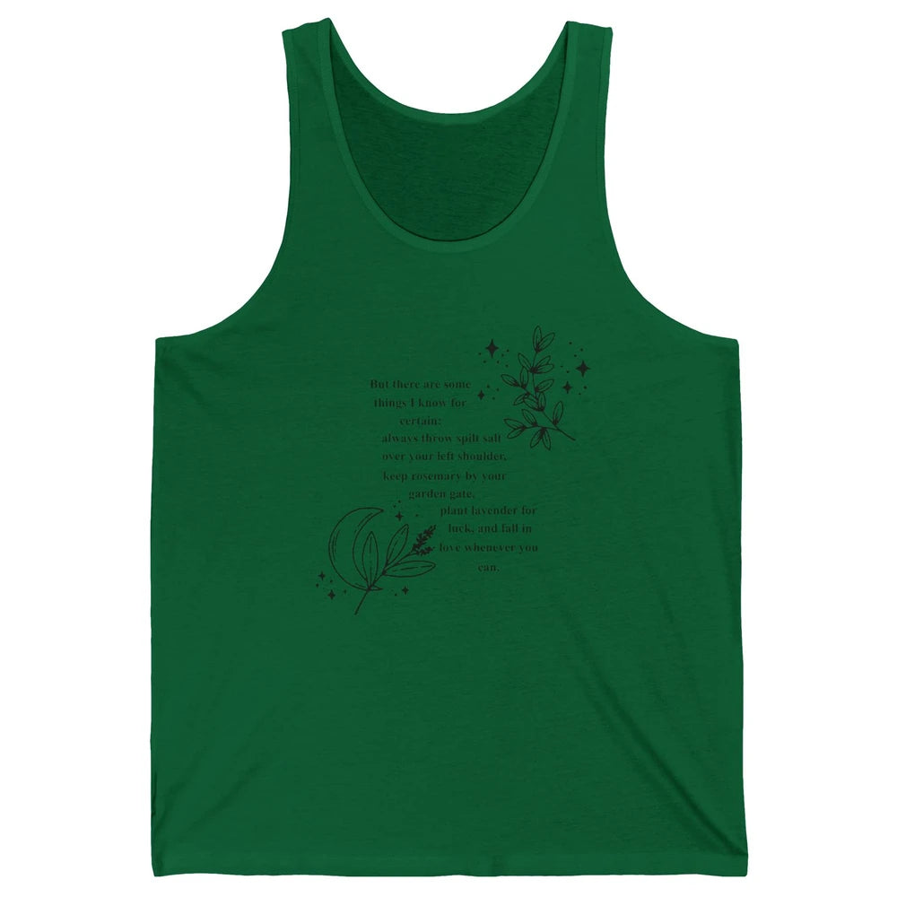 Practical Magic Witch Gardening Card Gardeners Plant Lovers Unisex Jersey Tank