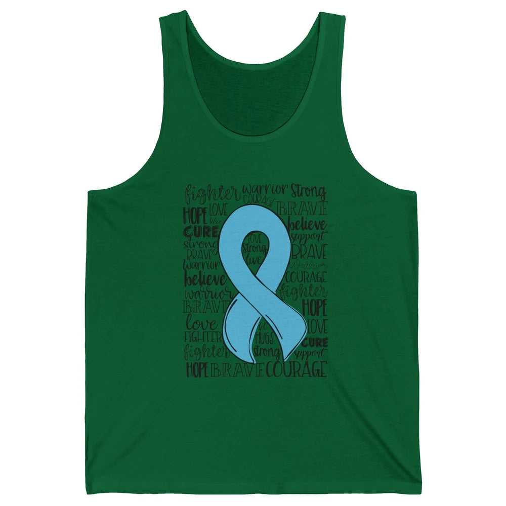 POTS Postural Orthostatic Tachycardia Ribbon Hope Love Cure Unisex Jersey Tank