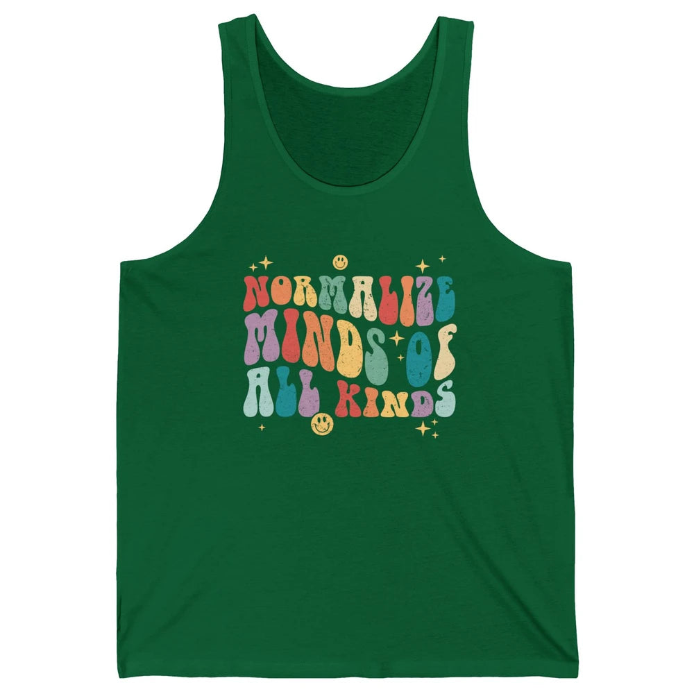 Retro Autism Normalize Minds Of All Kinds Neurodiversity Unisex Jersey Tank
