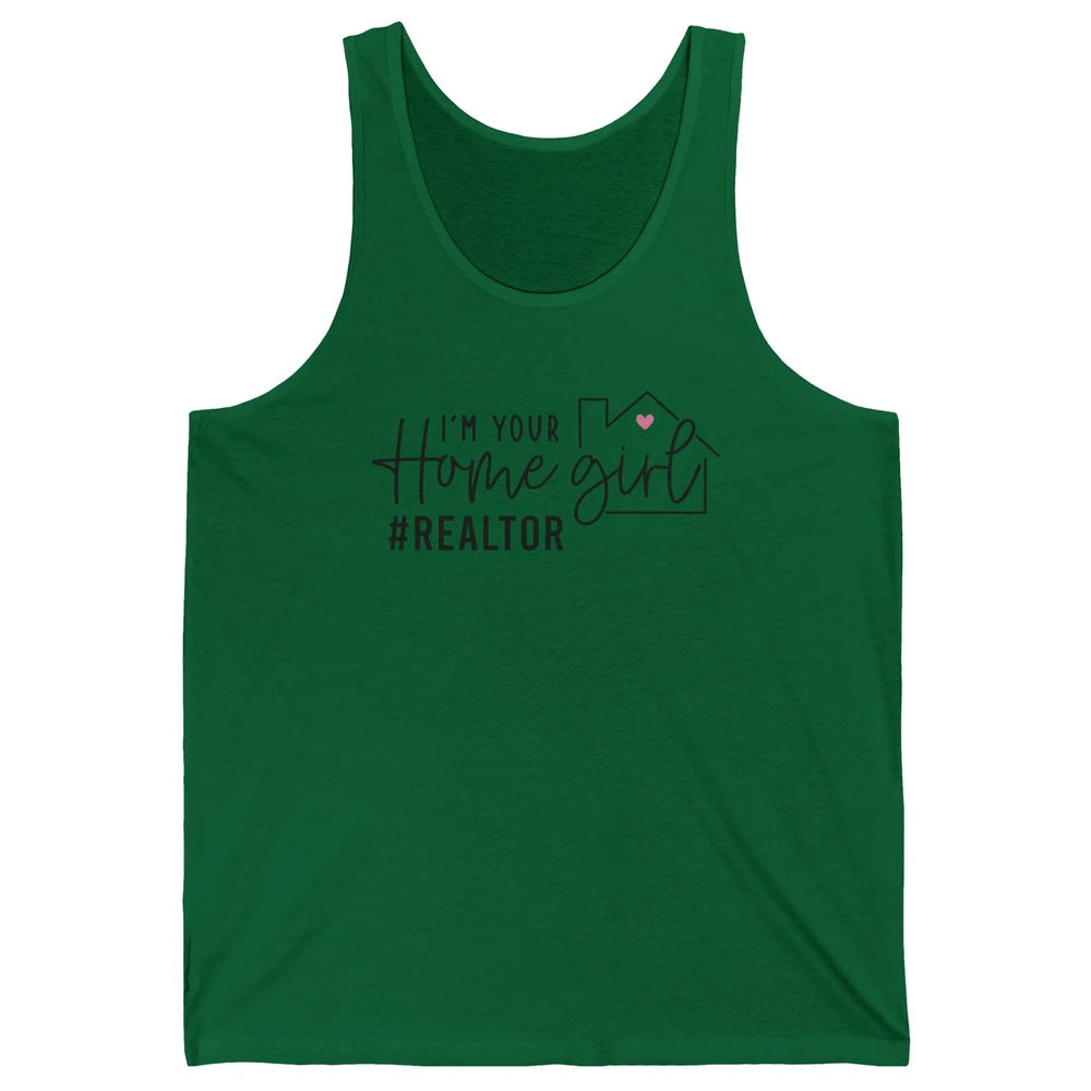 Realtor Life Home Girl Real Estate Agent Housing Investment Unisex Jersey Tank