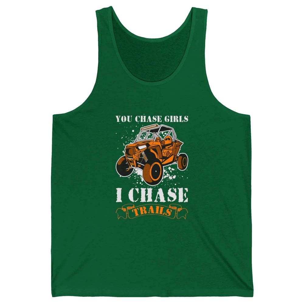 Retro Chase Trails Mud Rider Dirty UTV SXS Rider Offroad Unisex Jersey Tank