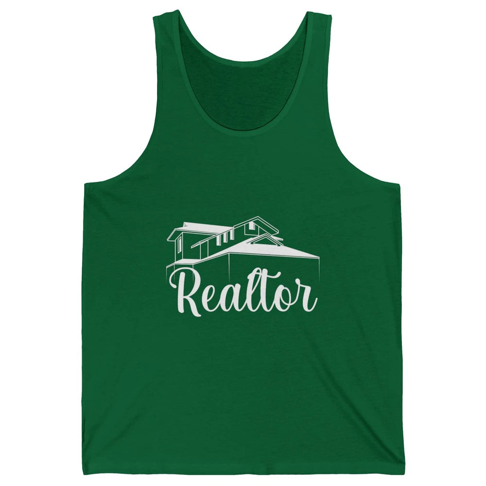 Real Estate Realtor Be There For You House Agent Close Deal Unisex Jersey Tank