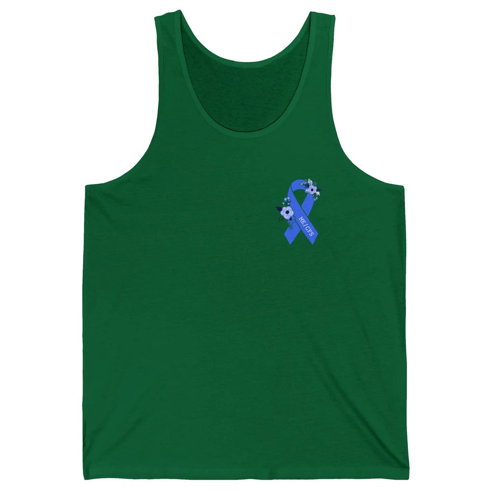ME/CFS Chronic Fatigue Syndrome Awareness Ribbon Pocket Size Unisex Jersey Tank