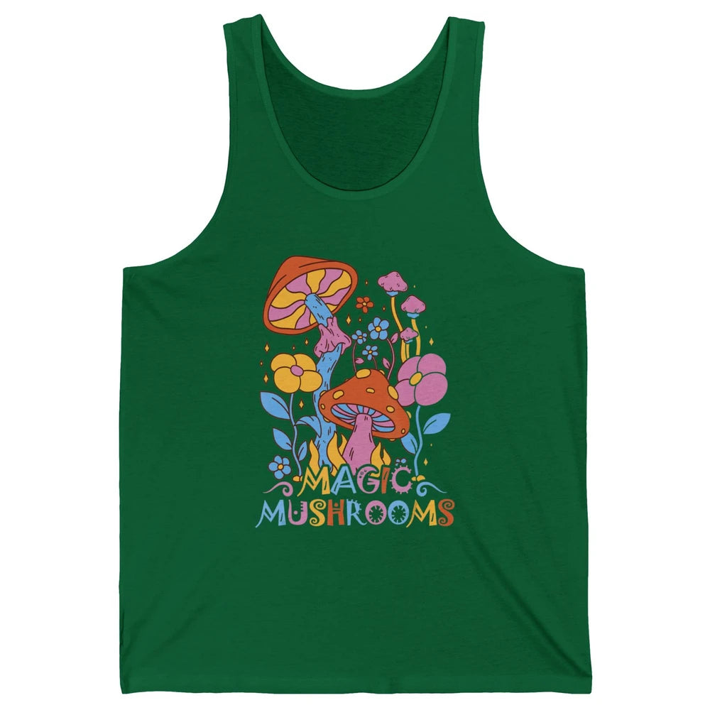 Mycology Fungi Magical Mushroom Hippie Mycologist Hunting Unisex Jersey Tank