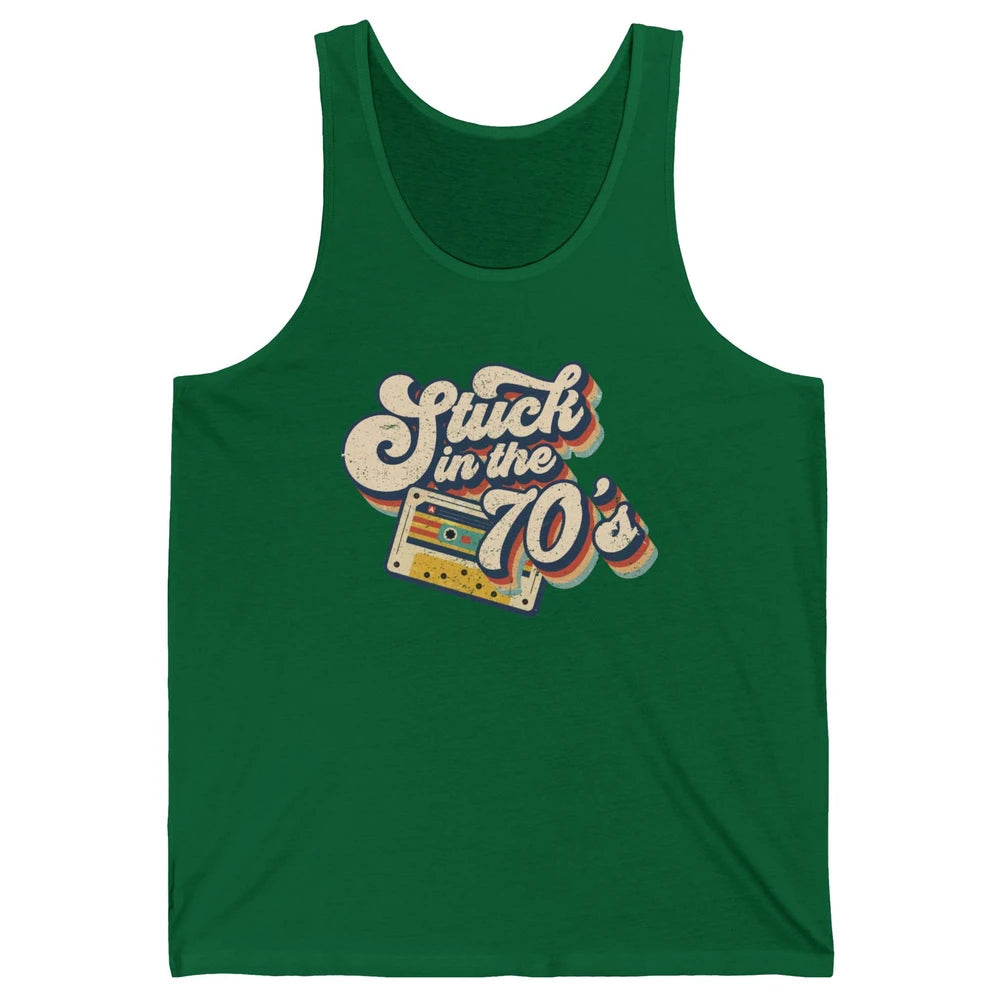 Retro Made In The 70s Stuck In The 70's 1970s Birthday Day Unisex Jersey Tank