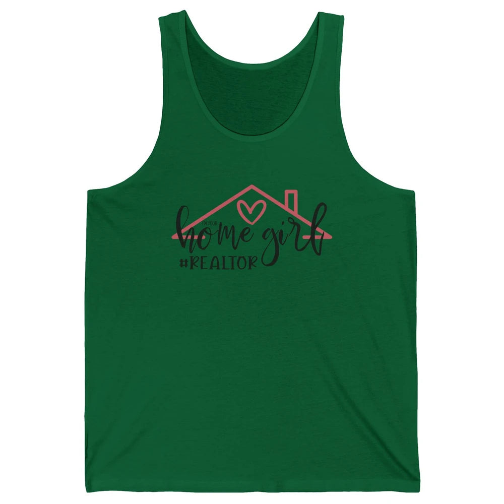 Realtor Life Home Girl Real Estate Agent Housing Investment Unisex Jersey Tank