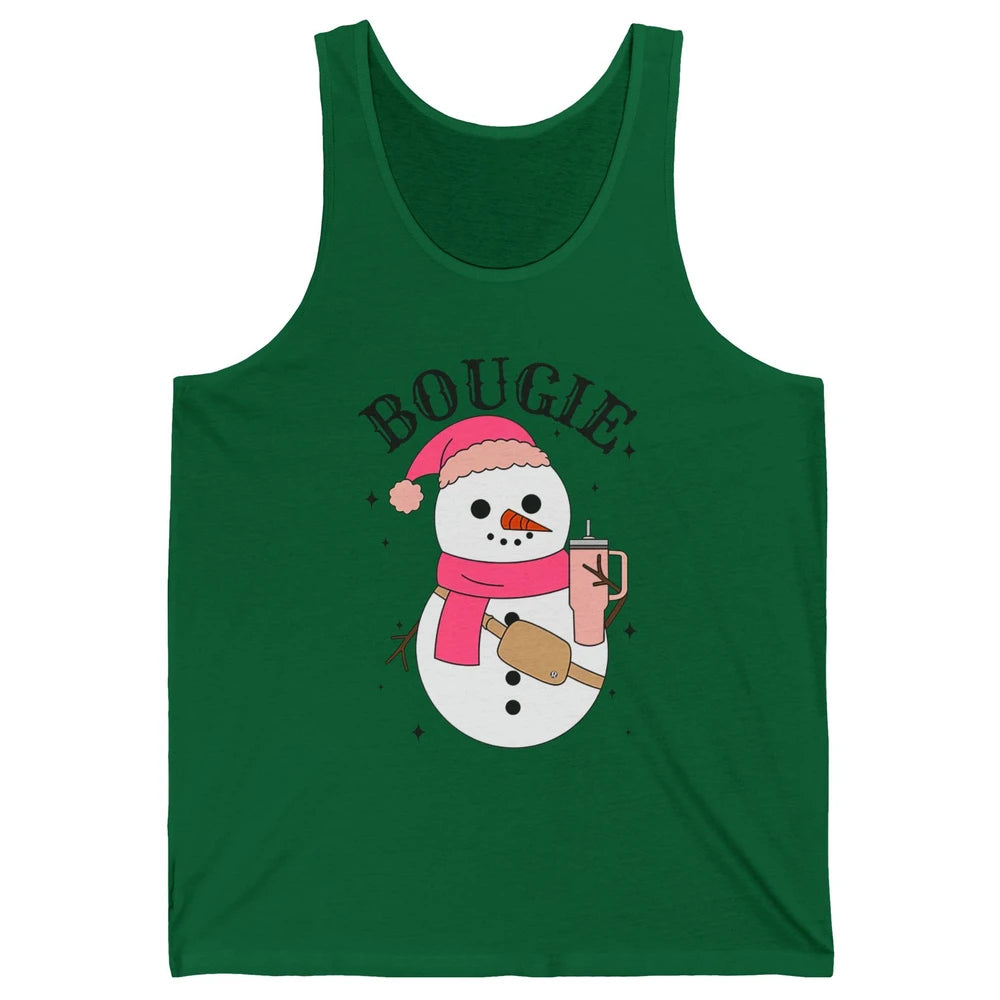 Funny Christmas Boo-jee Snowman Bougie Christmas Winter Unisex Jersey Tank
