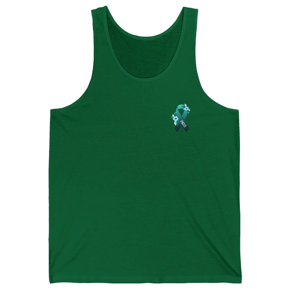 Premenstrual Dysphoric Disorder PMDD Awareness Ribbon Unisex Jersey Tank