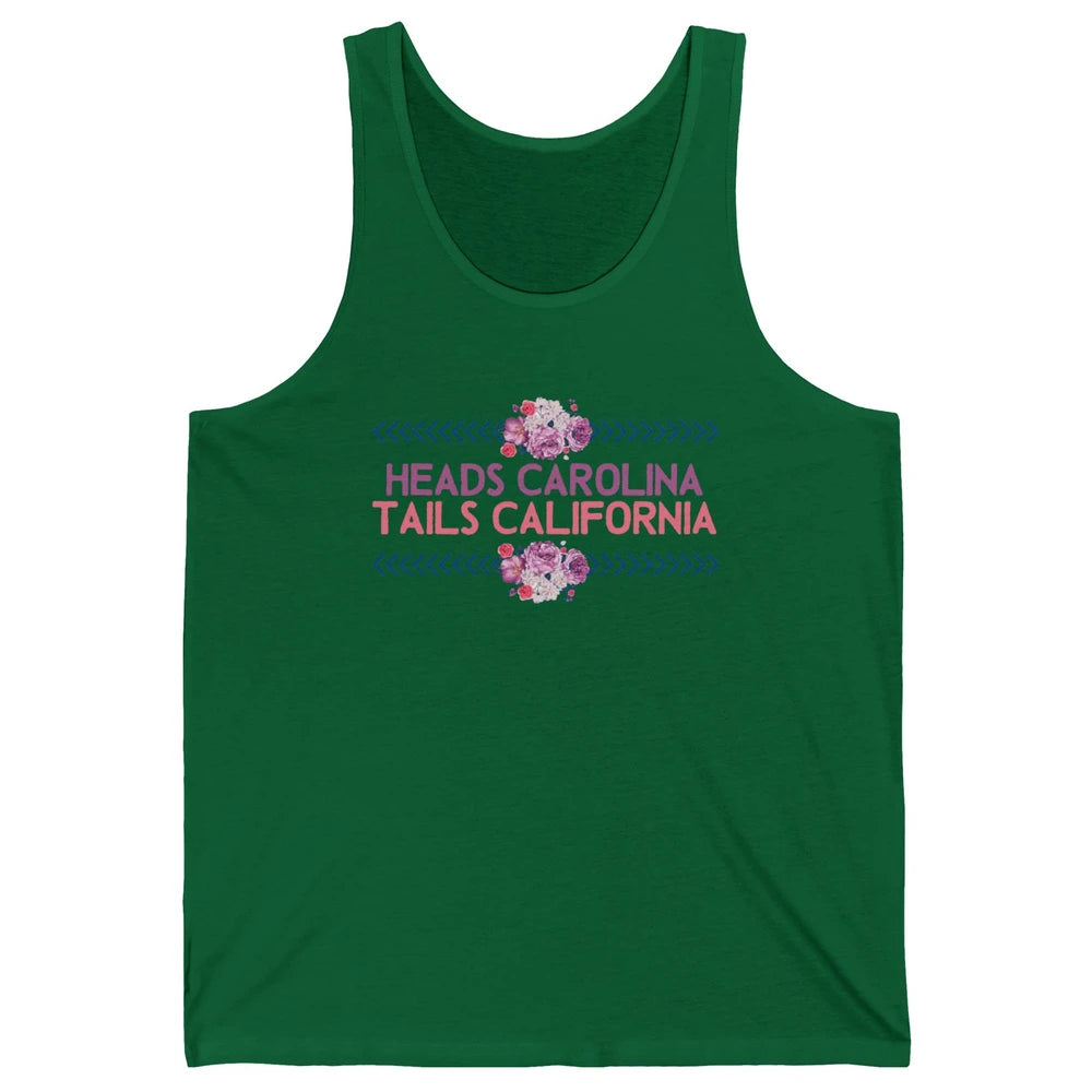 Retro Heads Carolina Tails California Western Summer Holiday Unisex Jersey Tank