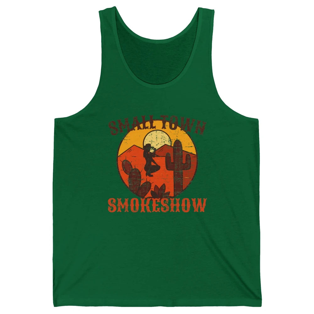 Retro Cowgirl Desert Small Town Smokeshow Western Country Unisex Jersey Tank