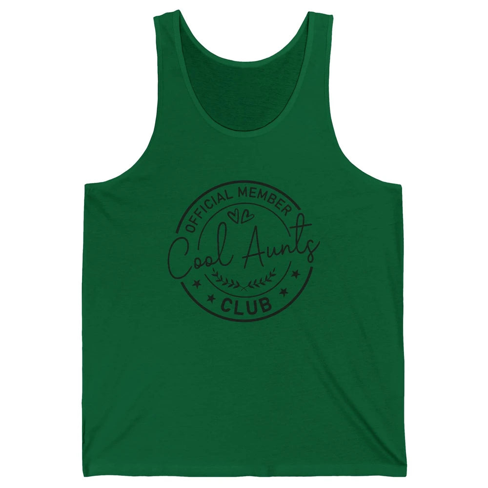 Official Member Cool Aunts Club Funny Auntie Sister Gift Unisex Jersey Tank