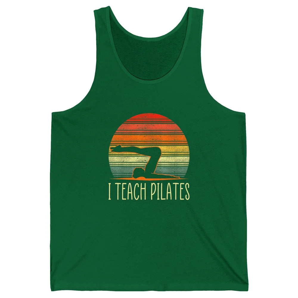 Retro Instructor Teacher Gym Teach Pilates Workout Fitness Unisex Jersey Tank
