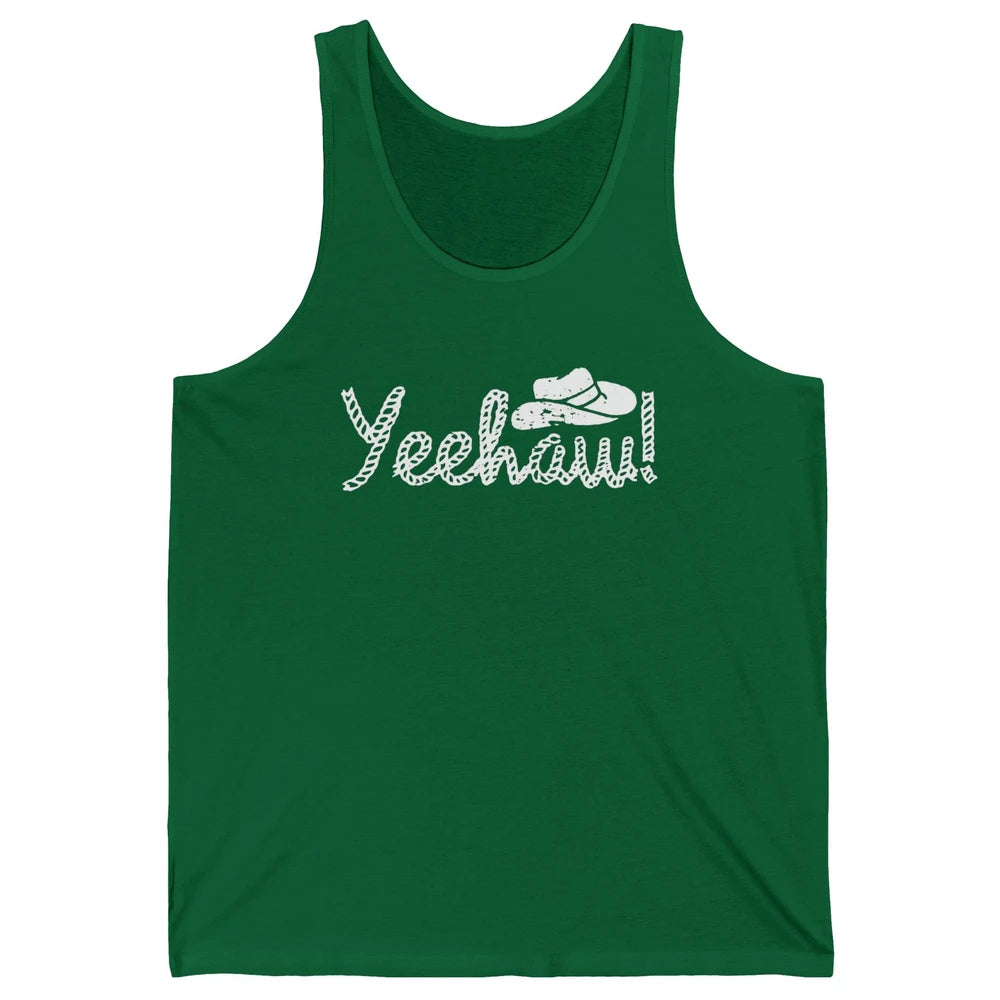 Retro Cowboy Lasso Hat Yeehaw Western Country Cowgirls Horse Unisex Jersey Tank