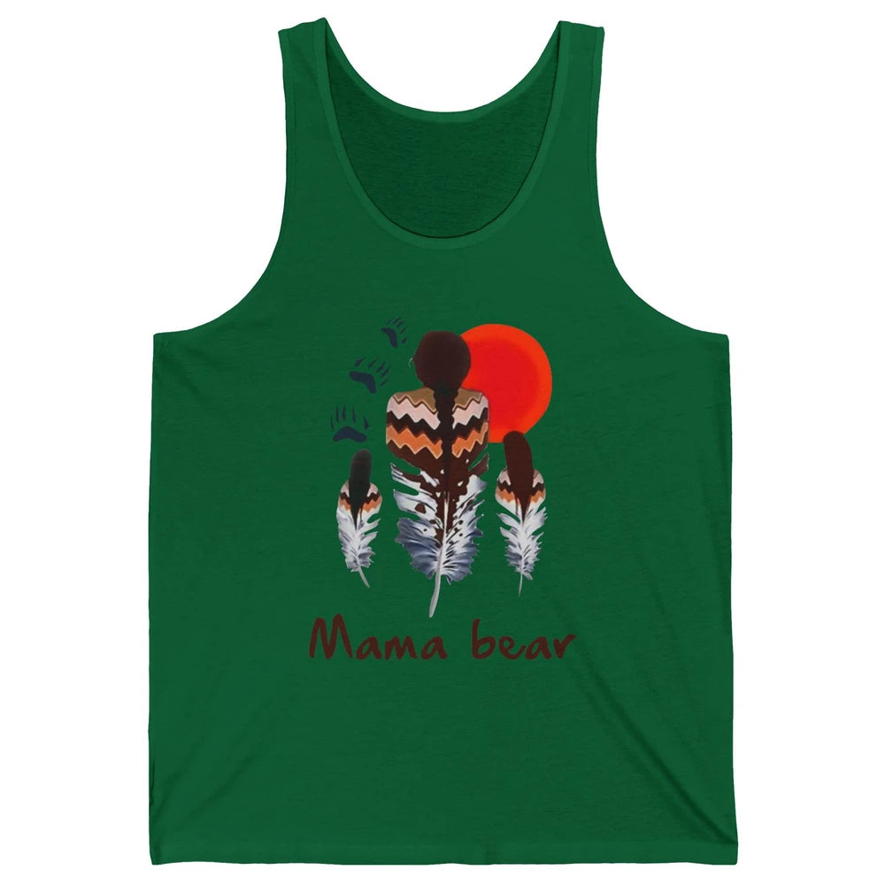 Native Americans Mama Bear Mother and Daughter Tribal Unisex Jersey Tank